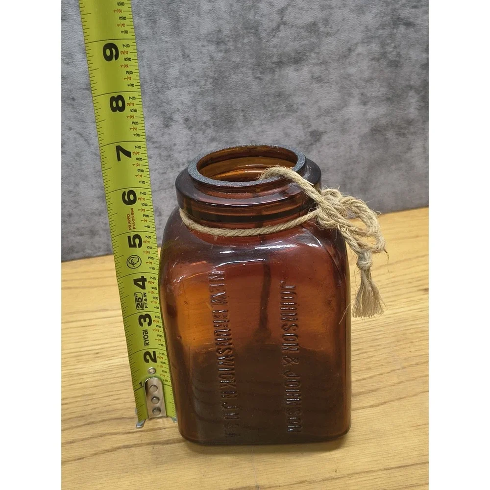Johnson&Johnson Brown Medical Supply Jar
